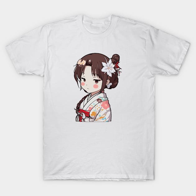 Anime style sticker T-Shirt by unremarkable